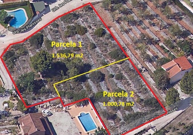 Grundstücke zum Verkauf in Gata de Gorgos - Les Planises